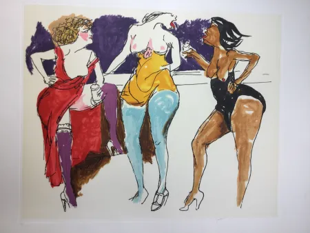 Acquaforte E Acquatinta Guttuso - Untitled 