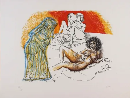 Acquaforte E Acquatinta Guttuso - Zefis a Usbek