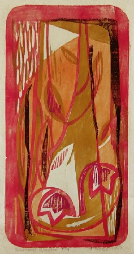 Incisione Su Legno Haas - Summer Garden