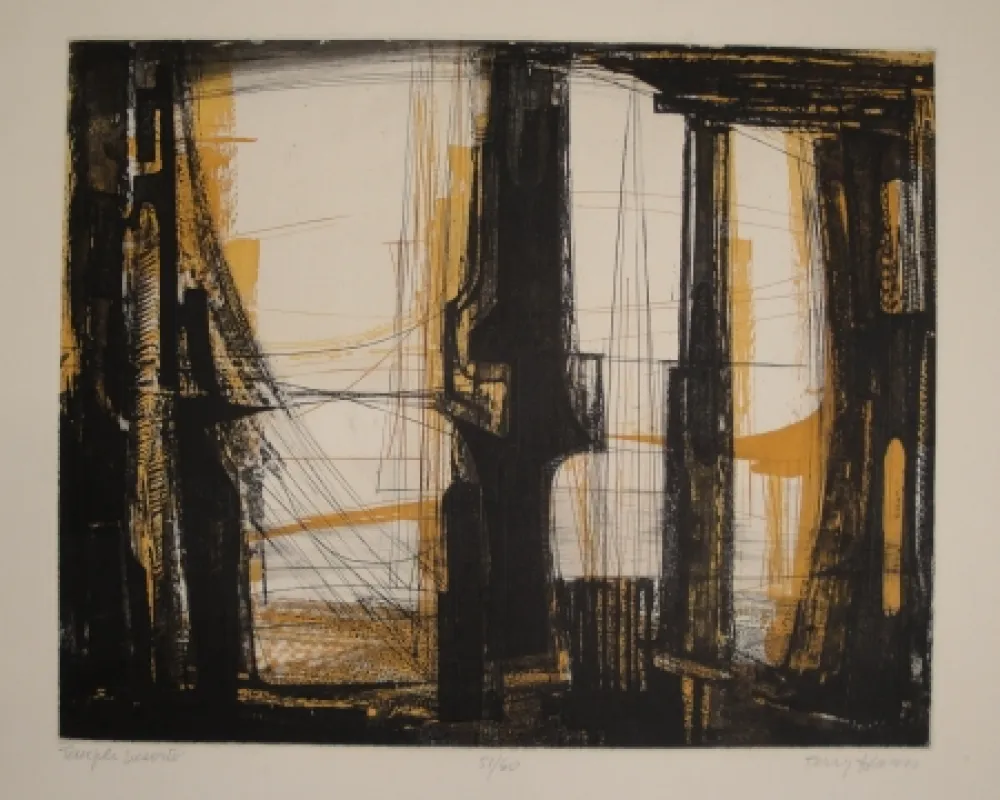 Acquaforte Haass - Temple déserté