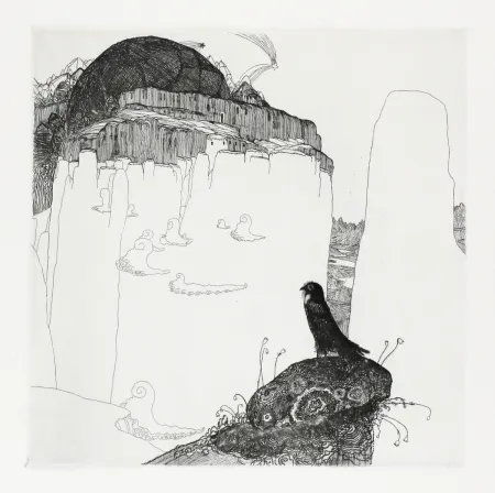 Incisione Hablik - Turmfalke (Kestrel)