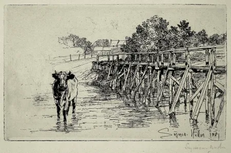 Acquaforte Haden - The Village Ford