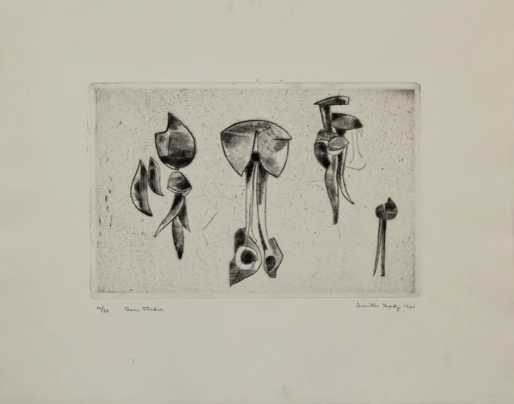 Incisione Hadzi - Form Studies