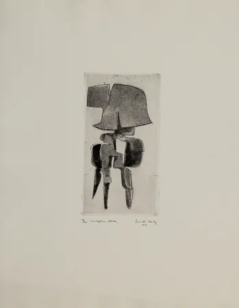 Acquaforte E Acquatinta Hadzi - Sculpture Study