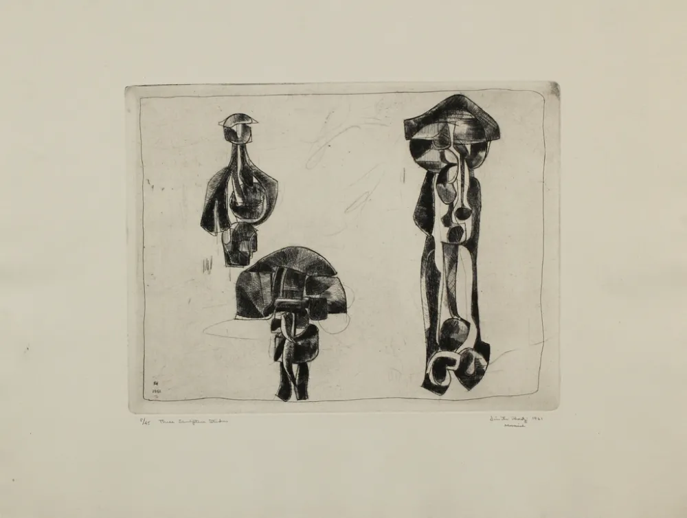 Incisione Hadzi - Three Sculpture Studies