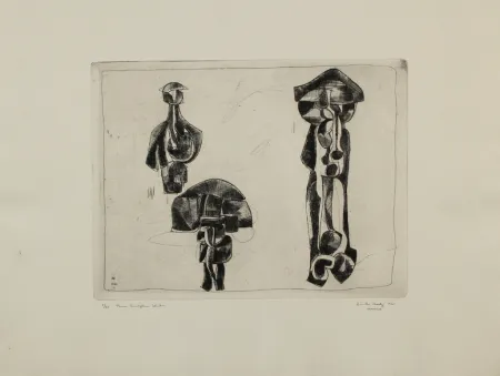 Incisione Hadzi - Three Sculpture Studies
