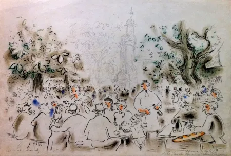 Litografia Hambourg - Lumière de Honfleur