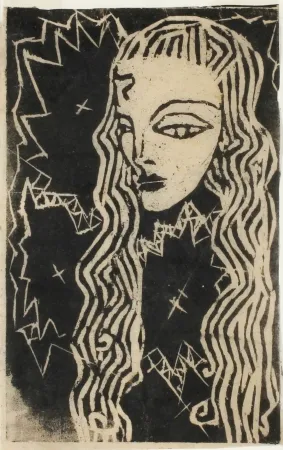 Incisione Su Legno Hamerschlag - Portrait