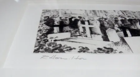 Acquaforte Hamilton - With unfeigned regret (Illustration for James Joyce’s ‘Ulysses’, 1989)