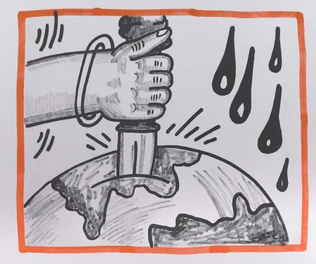 Litografia Haring - Against all Odds, 1990