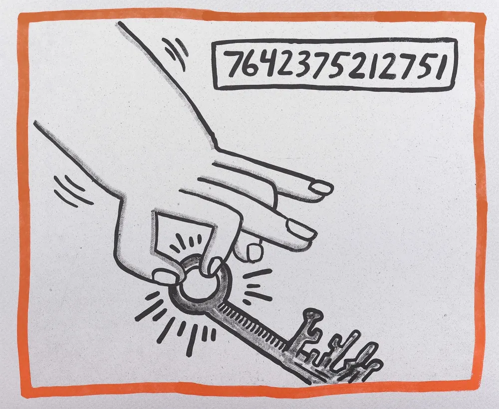 Litografia Haring - Against all Odds, 1990