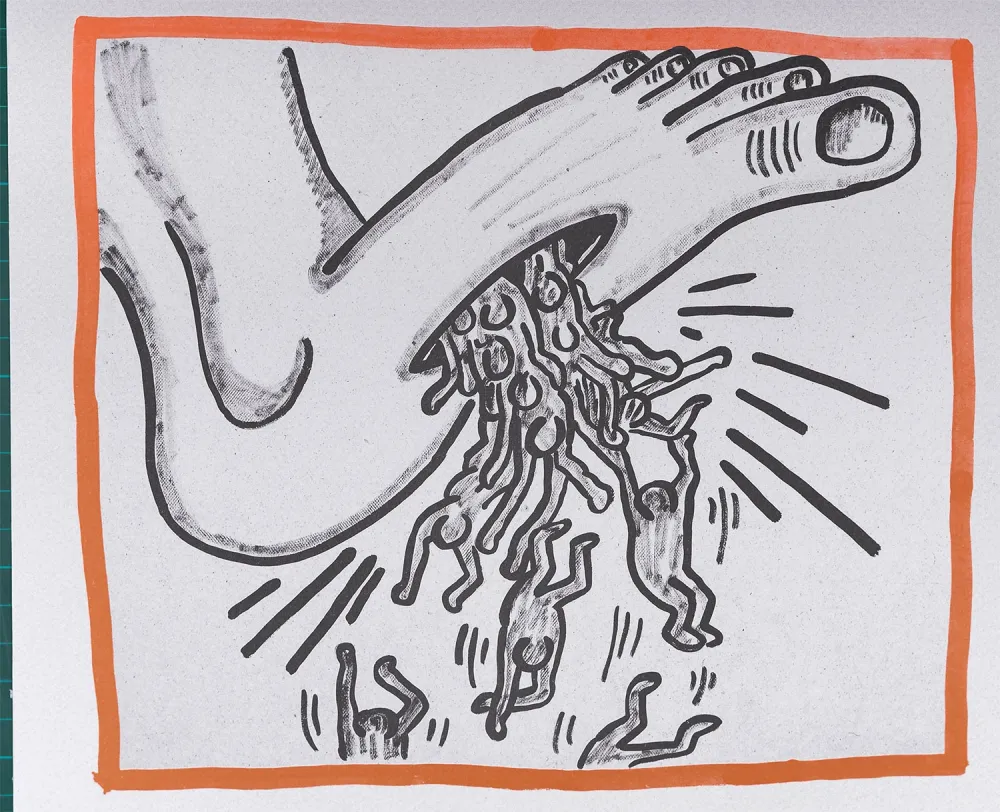 Litografia Haring - Against all Odds, 1990