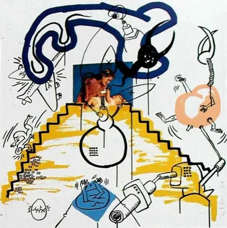 Serigrafia Haring - Apocalypse