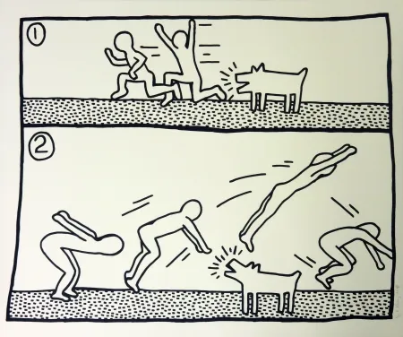 Serigrafia Haring - Blueprint #12