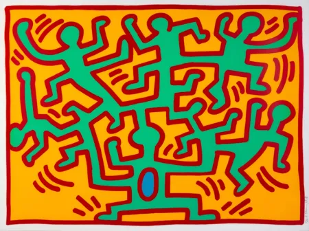 Serigrafia Haring - Growing II