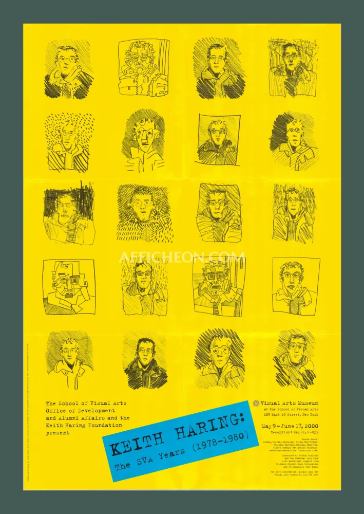 Litografia Haring - Keith Haring: 'The SVA Years' 2000 Offset-lithograph