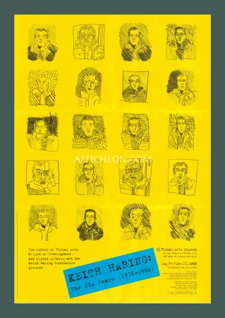 Litografia Haring - Keith Haring: 'The SVA Years' 2000 Offset-lithograph