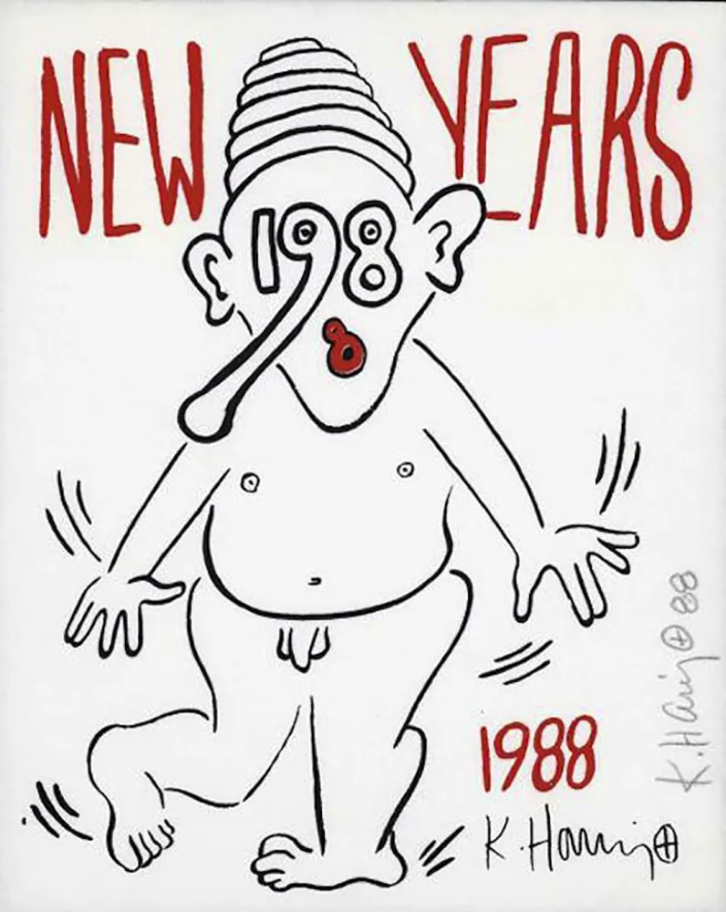 Serigrafia Haring - New Years Baby
