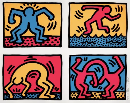 Serigrafia Haring - Pop Shop Quad II