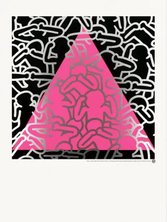 Serigrafia Haring - Silence Death