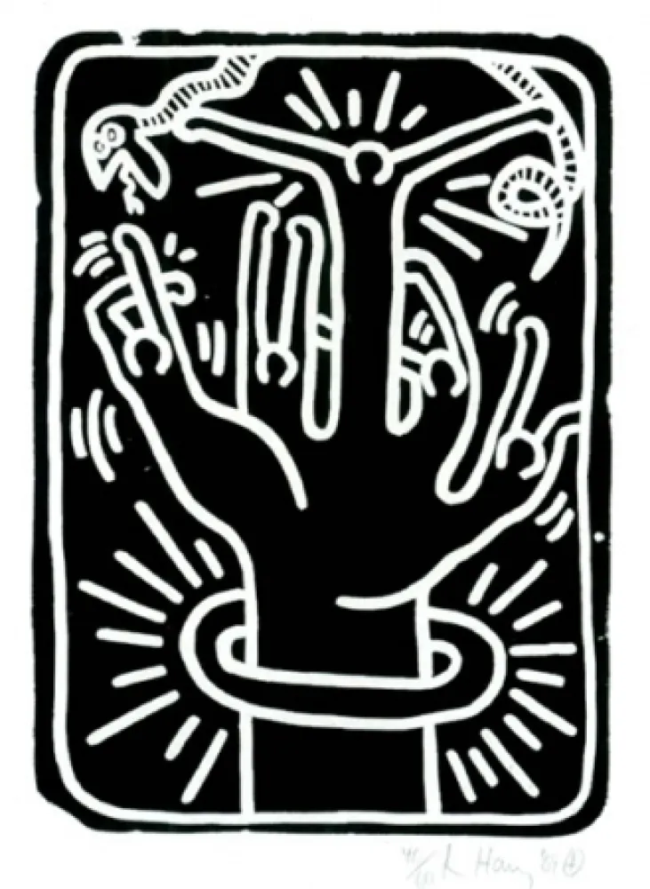 Litografia Haring - Stones  #1