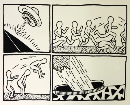 Serigrafia Haring - The Blueprint Drawings #3