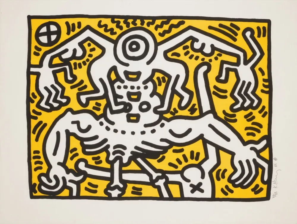 Litografia Haring - Untitled