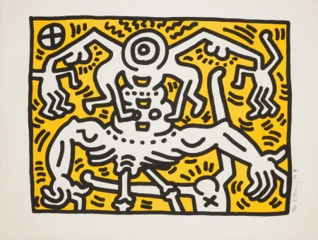 Litografia Haring - Untitled
