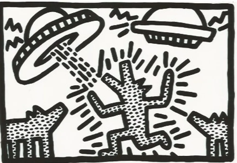 Litografia Haring - Untitled 4