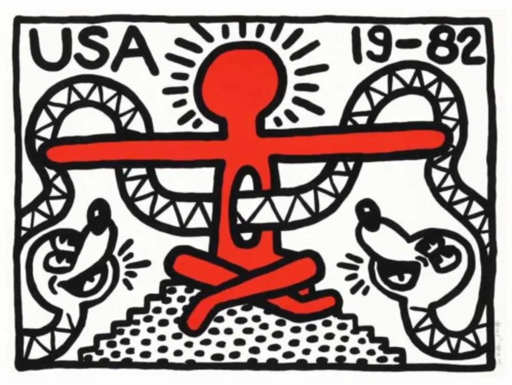 Litografia Haring - USA 19-82
