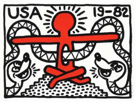 Litografia Haring - USA 19-82