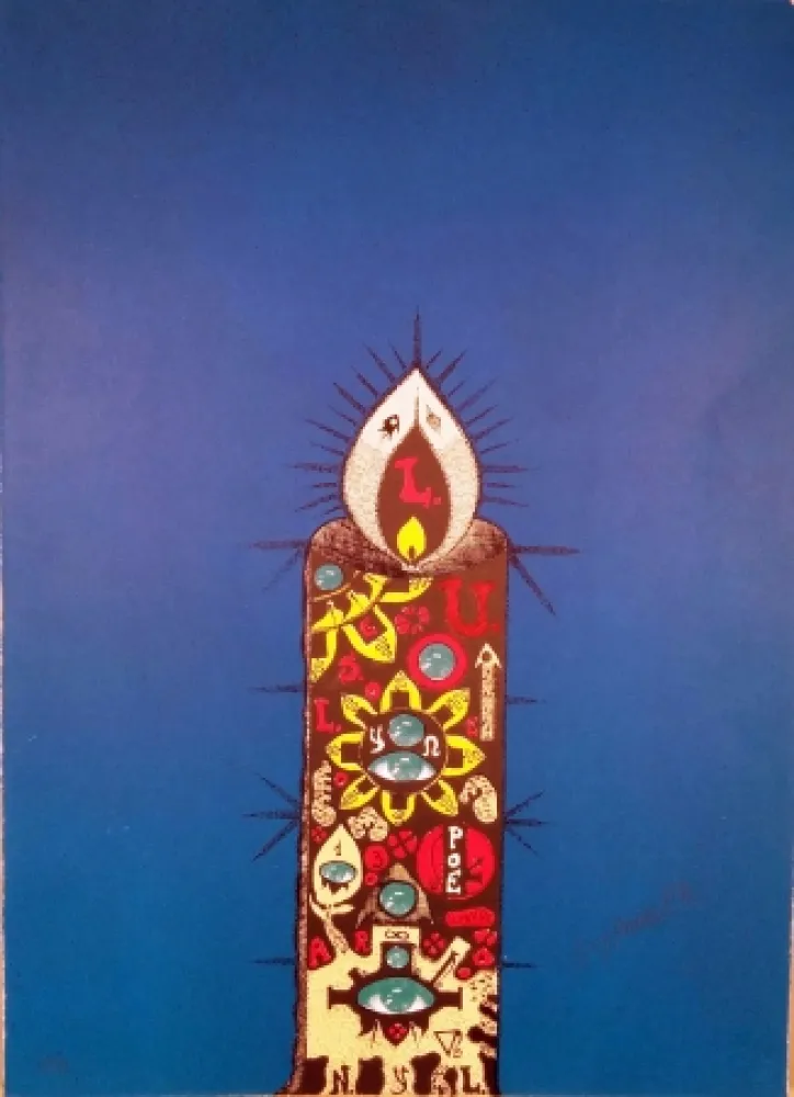 Litografia Harloff - La bougie