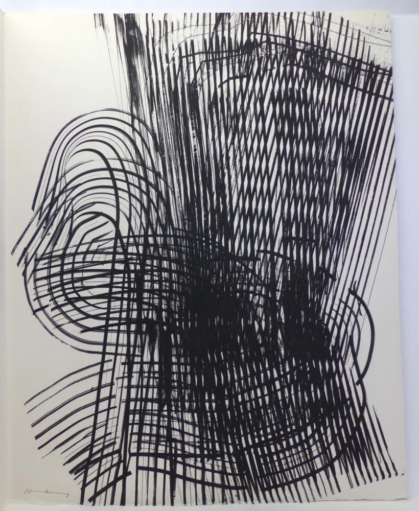 Acquaforte Hartung - Eau-forte sur vélin d'Arches. 1973. Signée