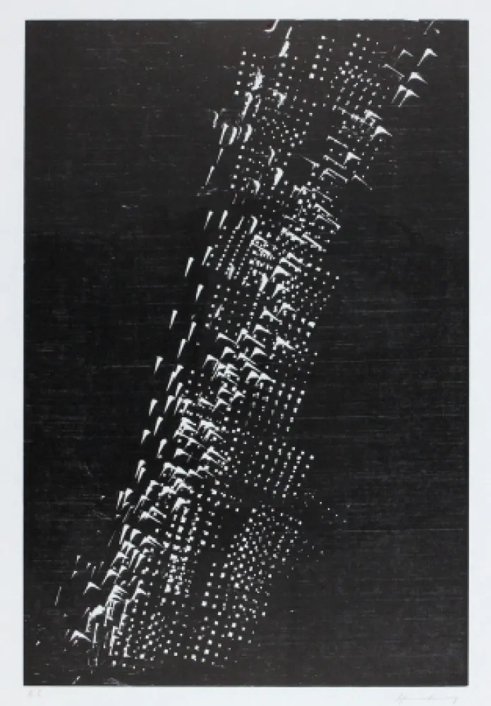 Incisione Su Legno Hartung - H-1-1976