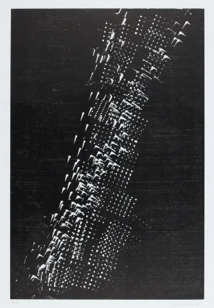 Incisione Su Legno Hartung - H-1-1976