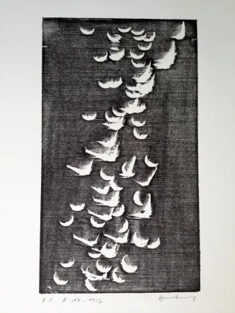 Incisione Su Legno Hartung - H 14