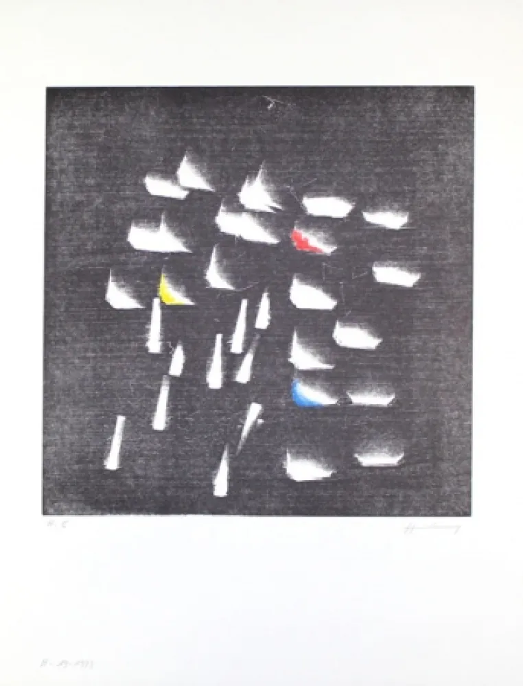 Incisione Su Legno Hartung - H-19