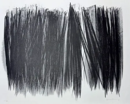 Litografia Hartung - Hans Hartung (1904 - 1989) - L 105 - Lithograph on Arches paper - 1963
