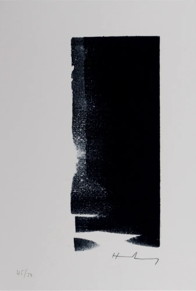 Litografia Hartung - Hans Hartung – Gedanken (A), 1987-88 – Hand-signed!