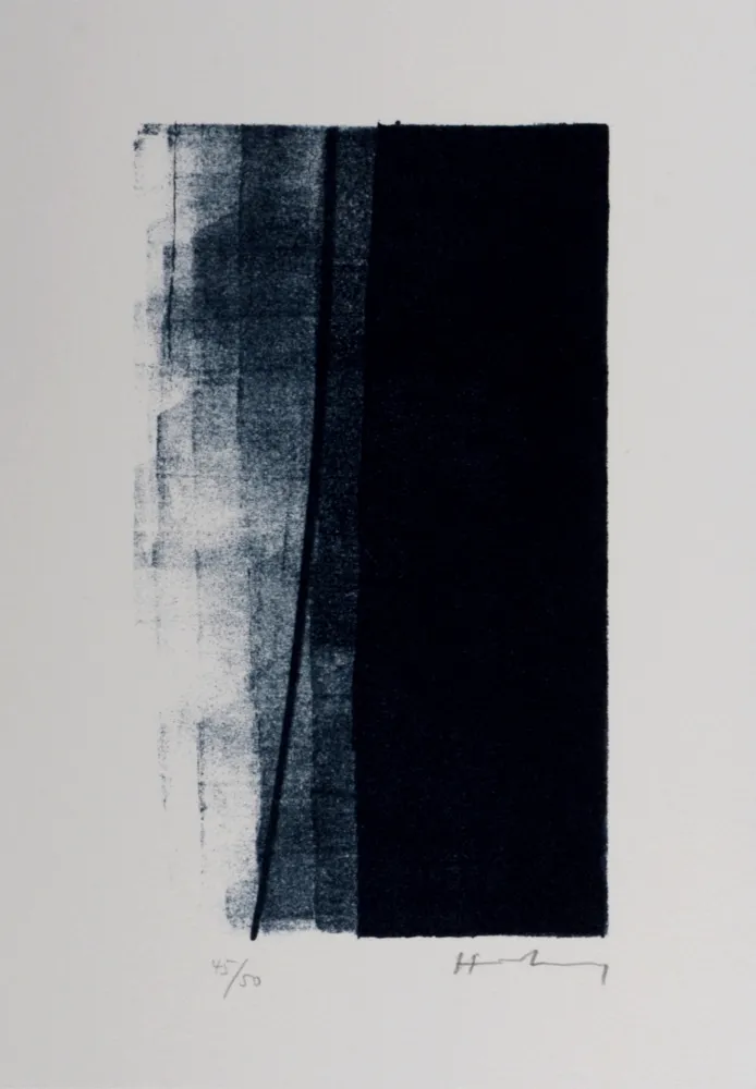 Litografia Hartung - Hans Hartung – Gedanken (C), 1987-88 – Hand-signed!