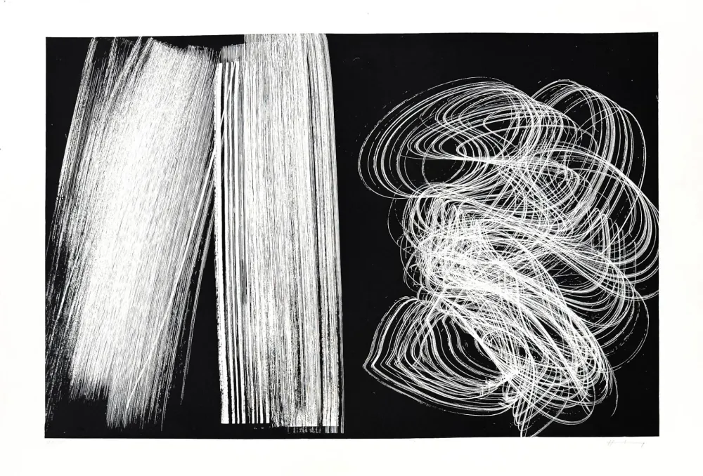 Litografia Hartung - L 1970-5 / Frandole, suite A, pl. V