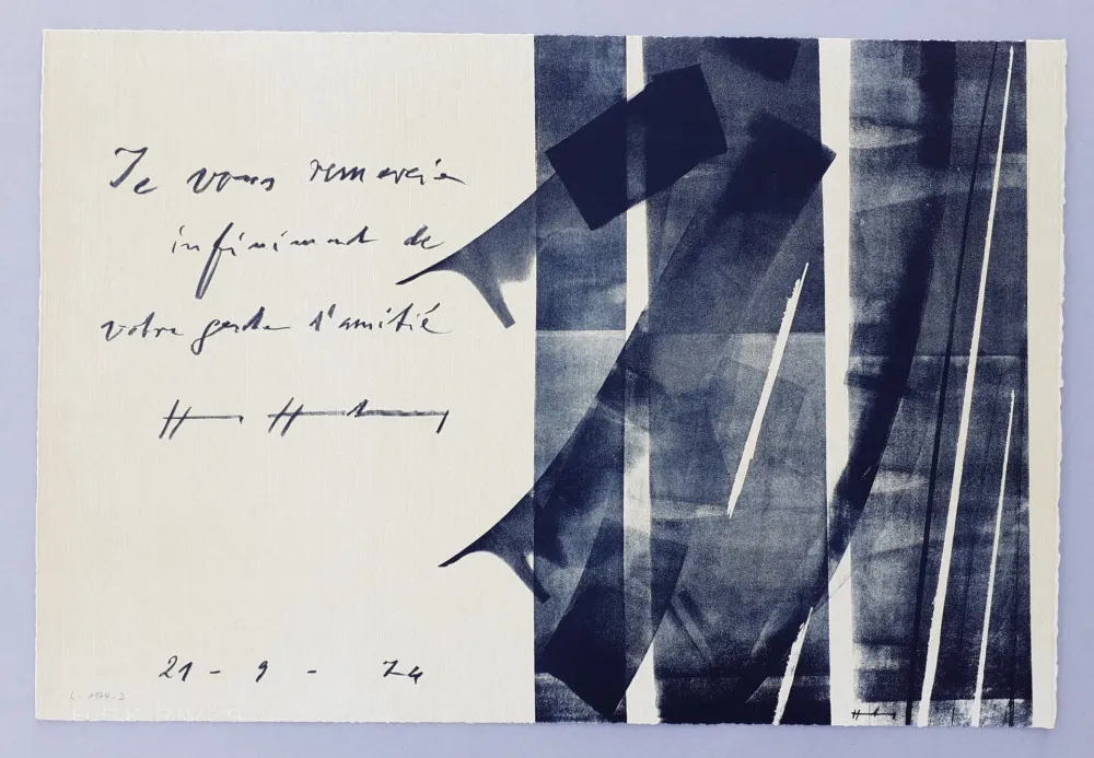 Litografia Hartung - L-1974-2