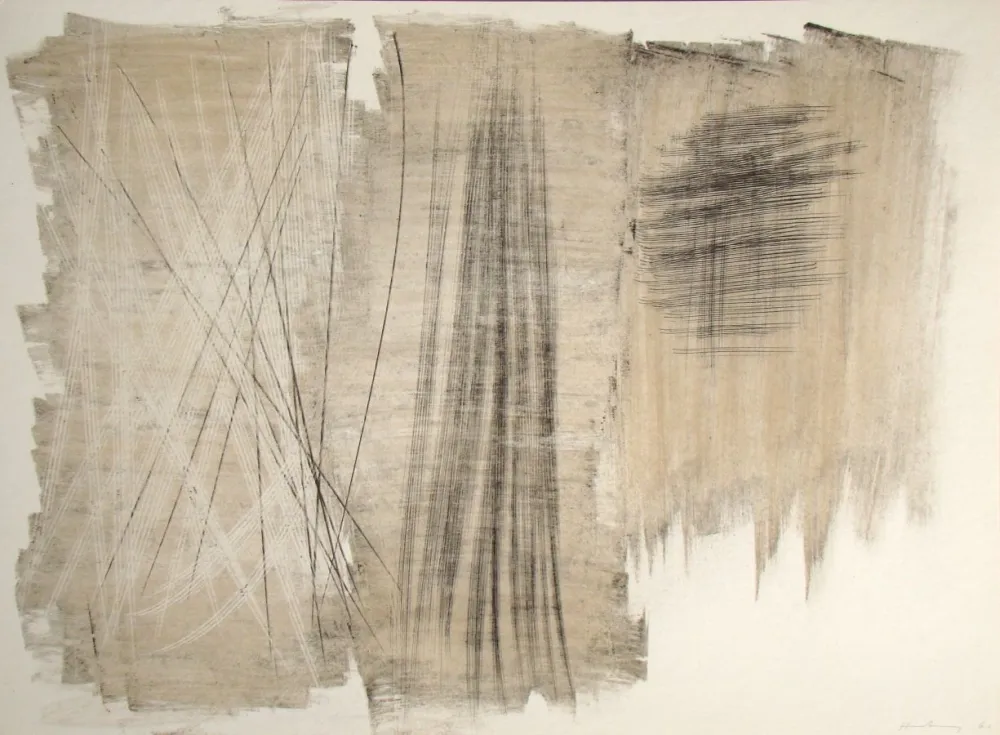 Litografia Hartung - Pastel P. 1960-165