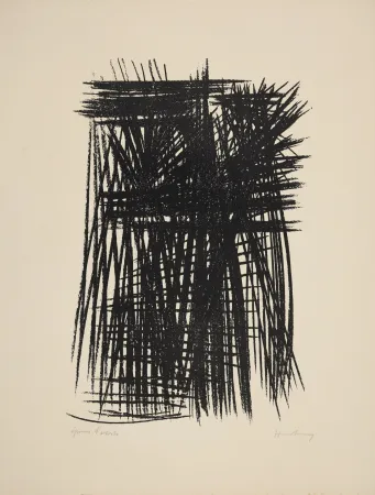 Litografia Hartung - Untitled (L 32, first state)