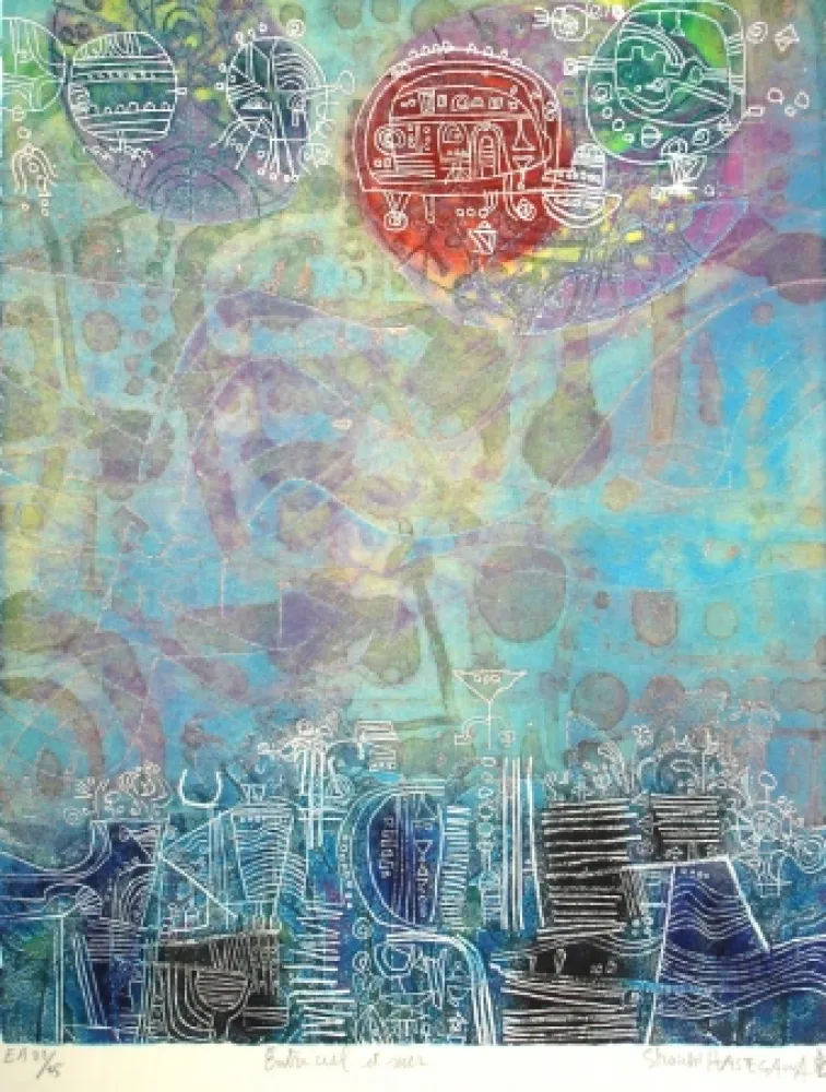 Acquaforte E Acquatinta Hasegawa - Entre ciel et mer