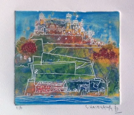 Incisione Hasegawa - La forteresse de Marie 