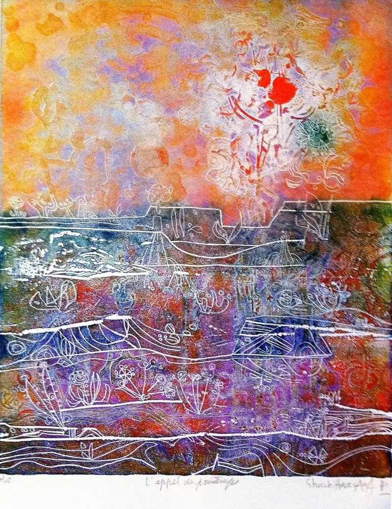 Incisione Hasegawa - L'Appel du printemps 