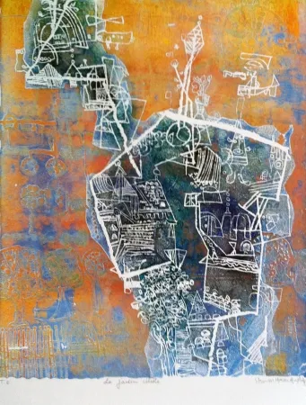 Acquaforte E Acquatinta Hasegawa - Le jardin céleste