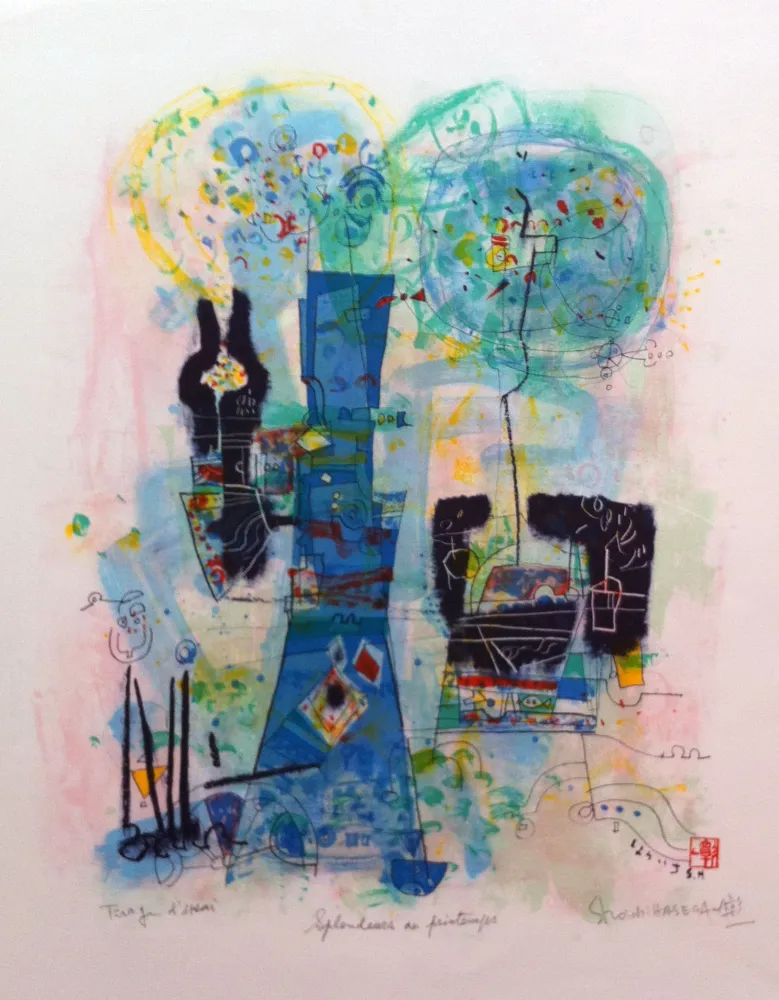 Litografia Hasegawa - Splendeurs du printemps 