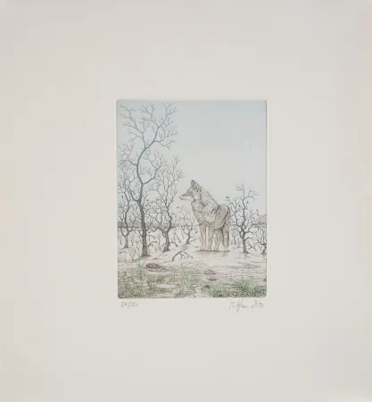 Acquaforte Hauck - Loup - Wolf